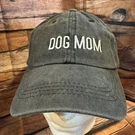 Embroidered Baseball Cap Hat Adult Adjustable Gray "dog Mom". Fixed Price $12.64.