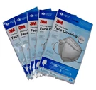 5-PACK 3M Filtering Barrier Face Covering, Adult Sized Single Use, Astm F3502-21. Fixed Price $9.99.