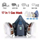 3M Reusable Respirator Half Facepiece 7502 For Chemical Handling, Painting, Med. Fixed Price $19.99.