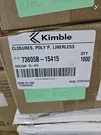1000 Kimble Chase 73805B-15415 Caps Linerless Polypropylene Screw Thread. Fixed Price $79.95.
