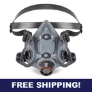 Honeywell Elastomeric Half Face Mask, Med. Fixed Price $25.00.