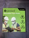 Premium Defense Reusable Face Masks 16-PACK Box Triple Layer Washable White. Fixed Price $8.46.