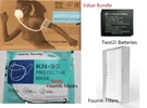 Bundle 1 Broad Airpro Electrical Respirator 6 Masks, 2 Batteries, 4 Filters. Fixed Price $79.99.