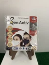Bee. Activ- Protection Mask-silver Technology- FM02-WHITE-LARGE-NEW. Fixed Price $10.00.