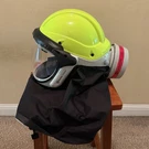 Pureflo Respirator Helmet Model PF60ESM - New ..battery Powered.. Fixed Price $1175.00.