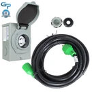 25/50/75/100FT Generator Extension Power Cord L14-30 Amp Inlet Box. Fixed Price $57.21.