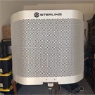 Sterling Microphone Shield Isolation Reflection Filter, Silver And Set Up. Fixed Price $180.00.