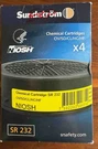Sundstrom Respirator Chemical Cartridges SR-232 Expired. Fixed Price $35.00.