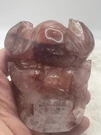 203G Fire Quartz Devil Skull Mask Carving Natural Healing Crystal Gemstone Gift. Fixed Price $43.62.