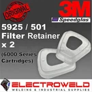 2X 3M 501 Filter Retainers 5925 5935 For Cartridge 6000 Clip On Respirator. Fixed Price $51.68.