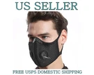 Nylon Mesh Face Mask W/ Replaceable PM2.5 Hepa Carbon Filter (solid Black). Fixed Price $15.00.