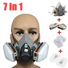 Half Gas Mask Cover Painting Spraying Respirator Work Facepiece 6200 7IN1. Fixed Price $7.91.