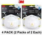 3M 8511 N95 Drywall Sanding Disposable Respirator With Cool Flow Valve (4 Pack). Fixed Price $13.29.