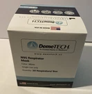Respirator Mask Demetech Cup Style DT-N95 Pack 11/2025 Made In Usa. Fixed Price $29.99.