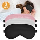 3PCS Travel Sleep Soft Silk Eye Mask, Padded Shade Cover Blindfold For Women. Fixed Price $8.08.