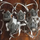 3M Half-face Respirator 0086 EN140 Pre Owned Free Ship. Fixed Price $85.00.