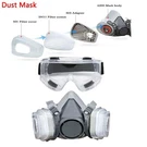 Half Face Respirator Mask 6200 W/ 5N11 Filters Goggles Dust Paint Spray. Fixed Price $30.00.
