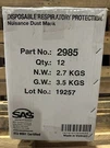 Sas MASKS,2985- Nuisance Dust Mask,case Of 12 ( 50 Each). Fixed Price $54.99.