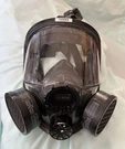 Full Face Respirator Mask With Cartridges Honeywell North 76008A M/l Gas Chems. Fixed Price $49.99.