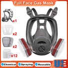 6800 Dust Gas 17 Painting Respiratory Protection Full Masks. Fixed Price $21.95.