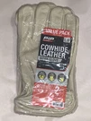 Pip Safety Cowhide Leather Work Glove Large 2 Pair PRO86009. Fixed Price $16.00.