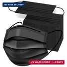 Ztanps 50PCS Disposable Face Masks, Black 3 Layer Protection. Fixed Price $11.09.