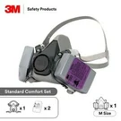 3M 6200 / 07025 Half Mask Respirator & 2- 7093 P100 Particulate Filter Medium. Fixed Price $31.99.