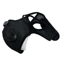 Black Mesh Face Mask - Double Breathing Valves + Filter For Sports Dust Pollen. Fixed Price $8.95.