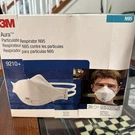 20-PACK 3M Aura 9210+ N95 Particulate Respirator Face Masks 1/28 Exp. Fixed Price $15.00.