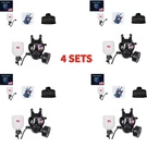4 Sets Of Gas Mask Face Respirator Cbrn Military Nbc Filter Bottle / Hose. Fixed Price $221.95.