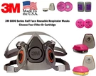 3M Reusable Construction Industrial Half Face Respirator Mask Filter Cartridge. Fixed Price $59.59.