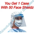 *50-PACK* Deroyal Full Length Face Mask With Strap And Vented Foam 23-001. Fixed Price $174.99.